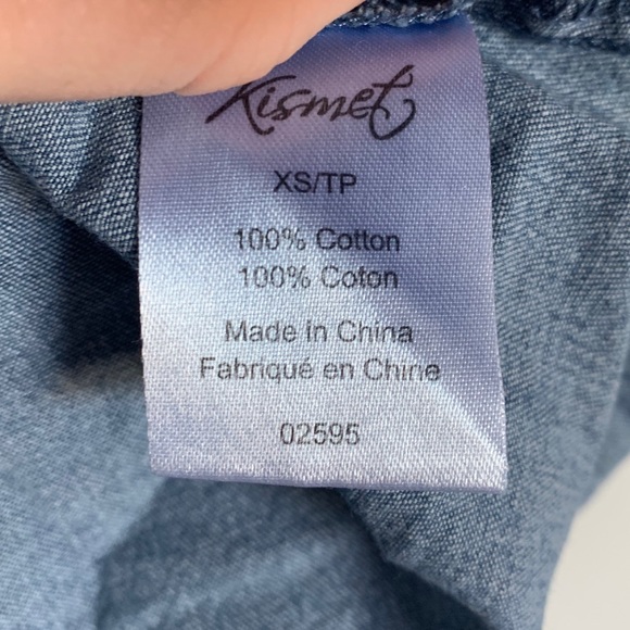 KISMET Soft Denim Button-Up Shirt - Picture 4 of 4